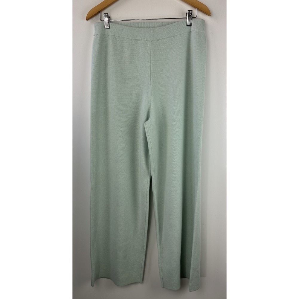 Kilte Collection Cashmere Set of Wide-Leg Pants & Short Sleeve Top Size 3 L/XL - Picture 13 of 16